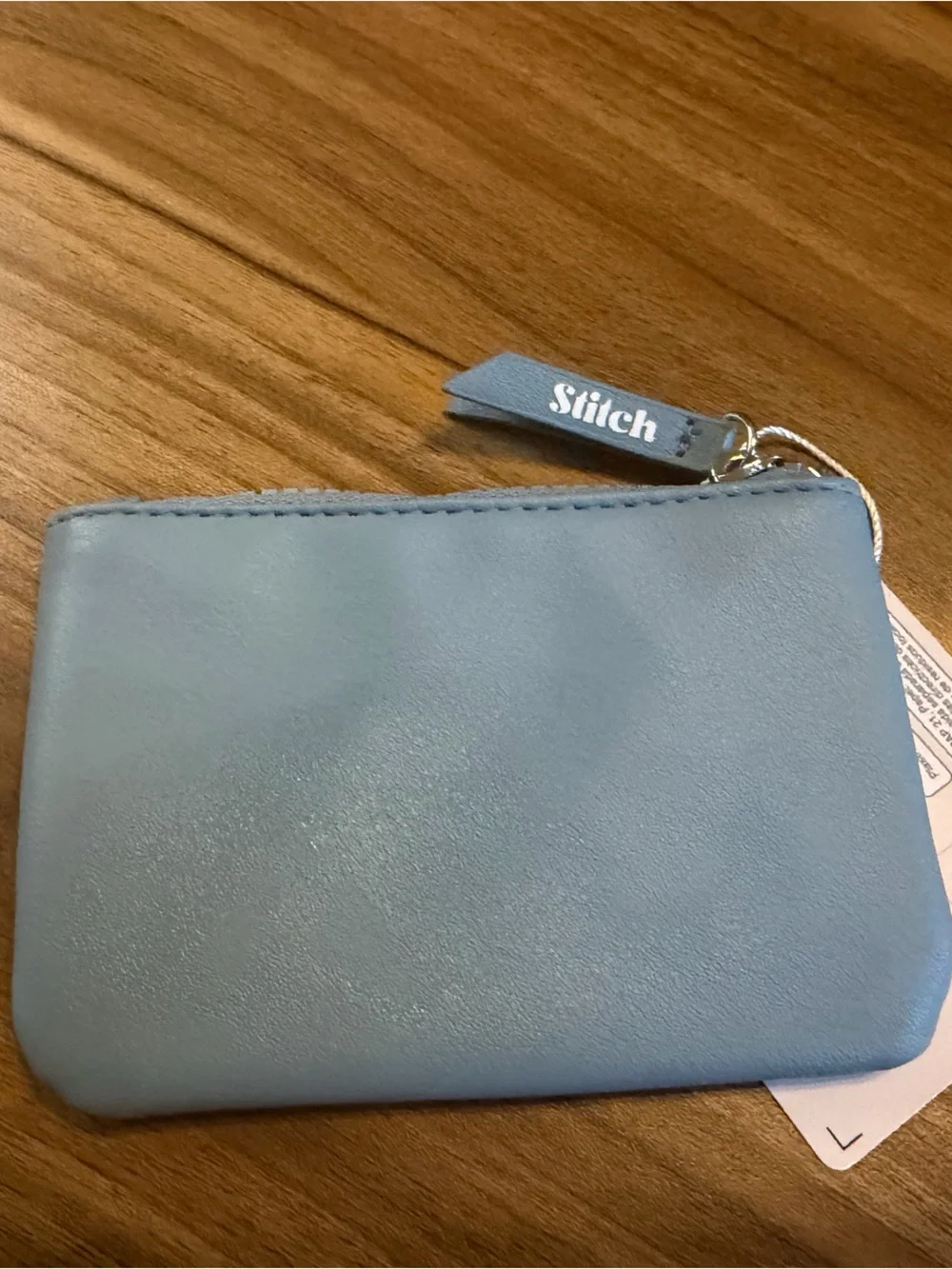 Primark Blue Quilted Stitch Coin Purse with Embroidered Motif